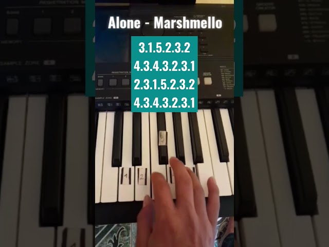 Marshmello- Alone (Piano Tutorial) class=