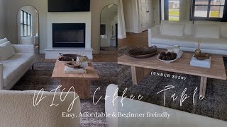 EASY & AFFORDABLE DIY COFFEE TABLE || VINTAGE & MINIMALISTIC INSPIRED TABLE || HOME DIY IDEAS