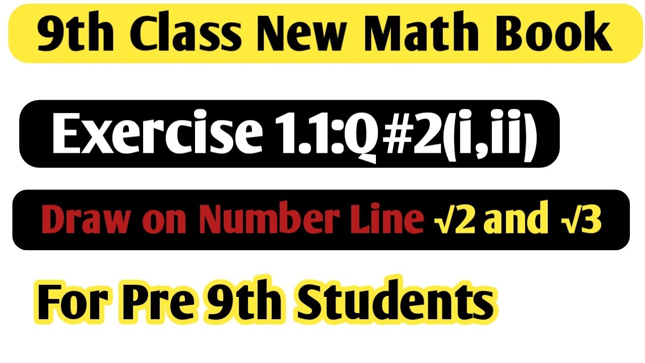 9Th Class Math New Book 2025 Exercise 1.1 | PCTB | How to draw Number ...