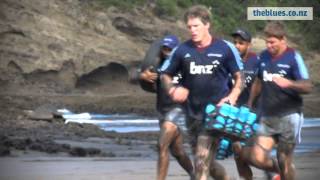 Pre-season training at Bethells Beach