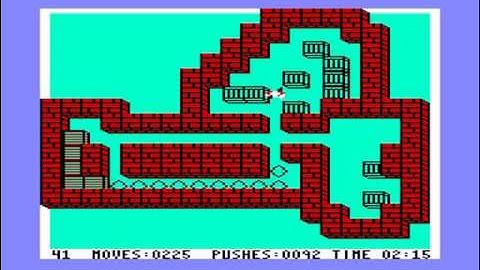 C64 Sokoban - How to solve level 41