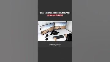 Home office setup. Dual monitor KVM to switch between work and game.