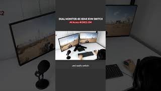 Famous Home office setup. Dual monitor KVM to switch between work and game. Profile