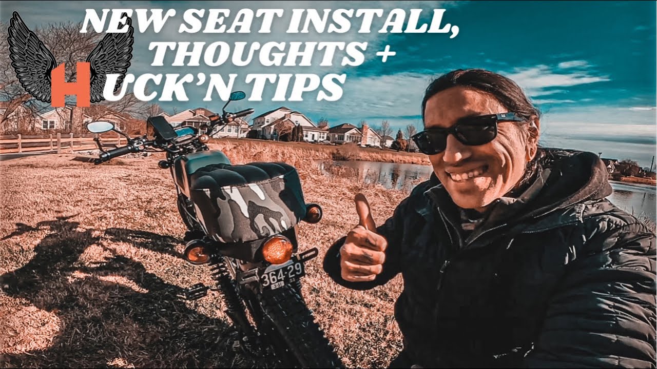 HUCK CYCLES NEW SEAT INSTALL + HUCK’N TIPS | Stinger 3000