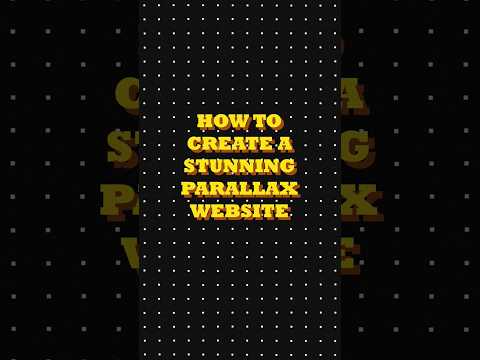 Create Parallax Website
