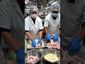 fried chicken leg pieces in factory #tastyfood #food #spicy #chicken #food