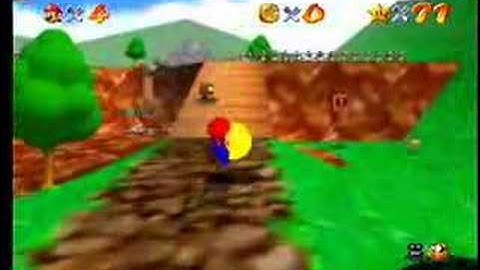 Gamshark code: Mario kills Pac-man in Super Mario 64