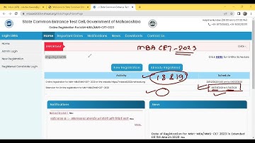 MBA CET Registration Dates has got extended.
