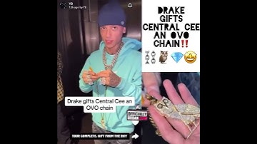 Thumbnail of Drake gifts Central Cee an OVO chain💎🦉 Is Central Cee officially OVO? #rap #music #london #drake
