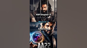 KGF Chapter-3 vs AA22xA6 comparison Match-7🔥#shorts#viral#trending#kgf3#aa22xa6#yash#alluarjun