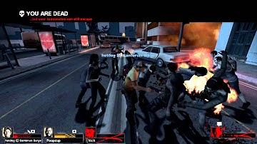 Left 4 Dead 2 - Goon 4 Dead Custom Map Night - Overkill Map 3 and 4 Finale
