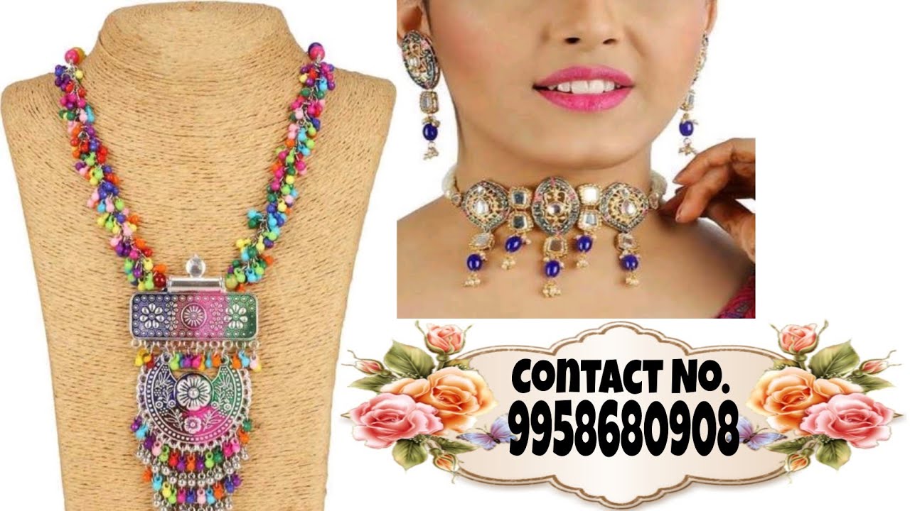 Latest oxidized and gold plated jewelry set // partywear jewelry for women and girls