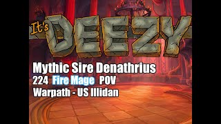 Mythic Sire Denathrius Fire Mage PoV Castle Nathria