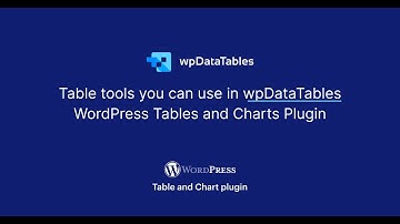 Use Table Tools To Export The WordPress Tables in wpDataTables