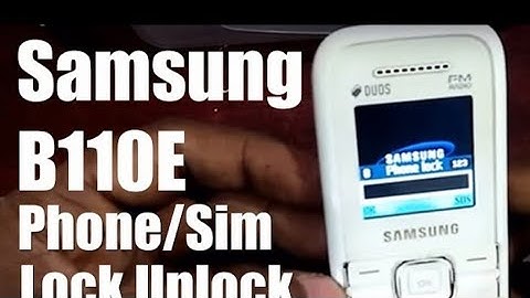 Samsung Guru FM Plus B110e sim Lock phone security Lock remove without  SPD tool  /samb313 lock/