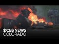 Colorado firefighers rush to fuel truck fire, possible hazmat situation on Santa Fe