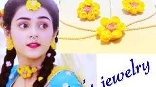 radhas jewelry flowers jewelryartsHow to make Radhas flower jewelry very simple & easy