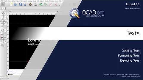 QCAD - 2.2 Texts