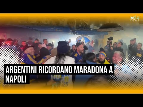 Video Argentini ricordano Maradona a Napoli a cinque anni dalla morte