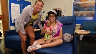 CoCo Vandeweghe Visits Miami Children's Hospital
