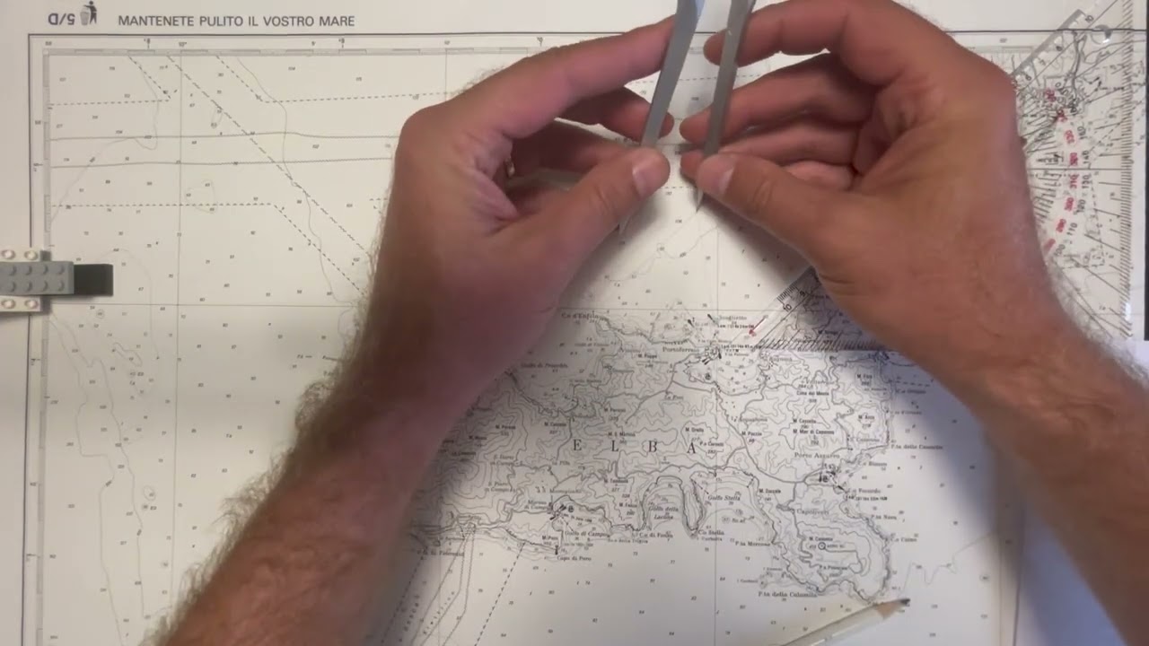 Nuovo esame patente nautica - esercizio 5.1.1-3 n°03 - correnti - carteggio oltre 12 miglia (2022)