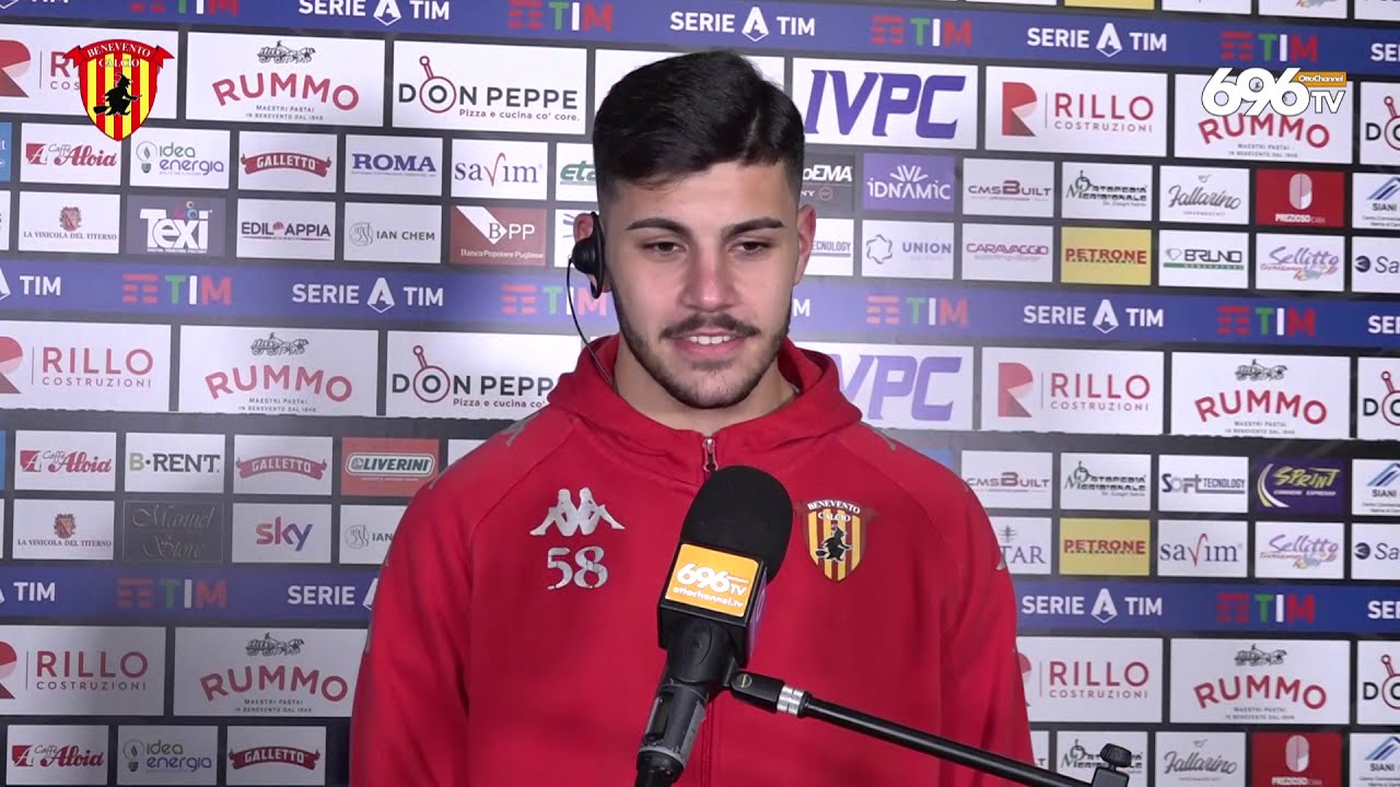 Christian Pastina nel post gara Benevento-Atalanta - YouTube