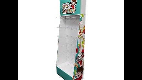 Custom Cardboard Hooks Peg FSDU Floor Display Stand!Contact Us: www.popdisplay.me info@popdisplay.me