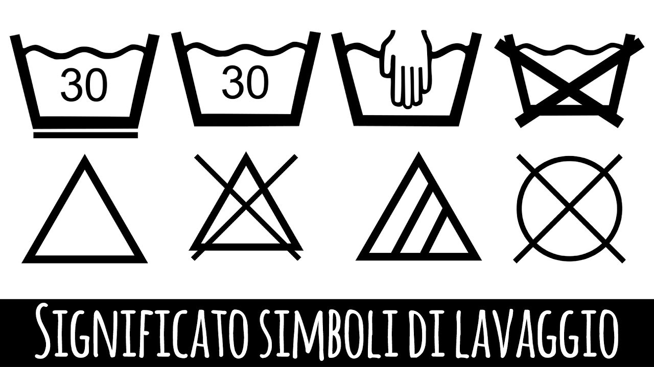 Significato dei simboli di lavaggio youtube Segni di lavaggio