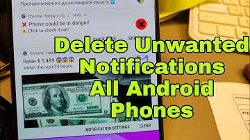 Delete Virus Notification for all Android phones. Easy Solution.
