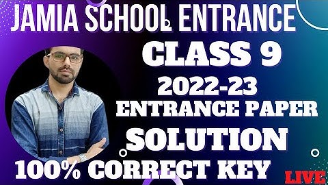 JMI class 9 entrance paper  Full Solutions 2022-23
