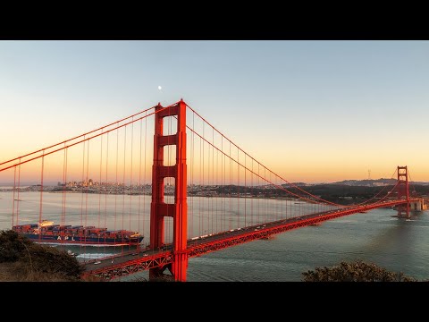 San Francisco Golden Gate Bridge 4K. Naturetherapyfilms