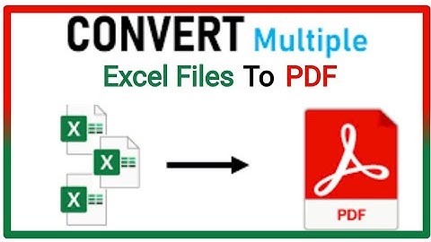 How to convert multiple excel files to PDF at once | Multiple Excel 2 PDF #MultipleExcelToPDF #viral