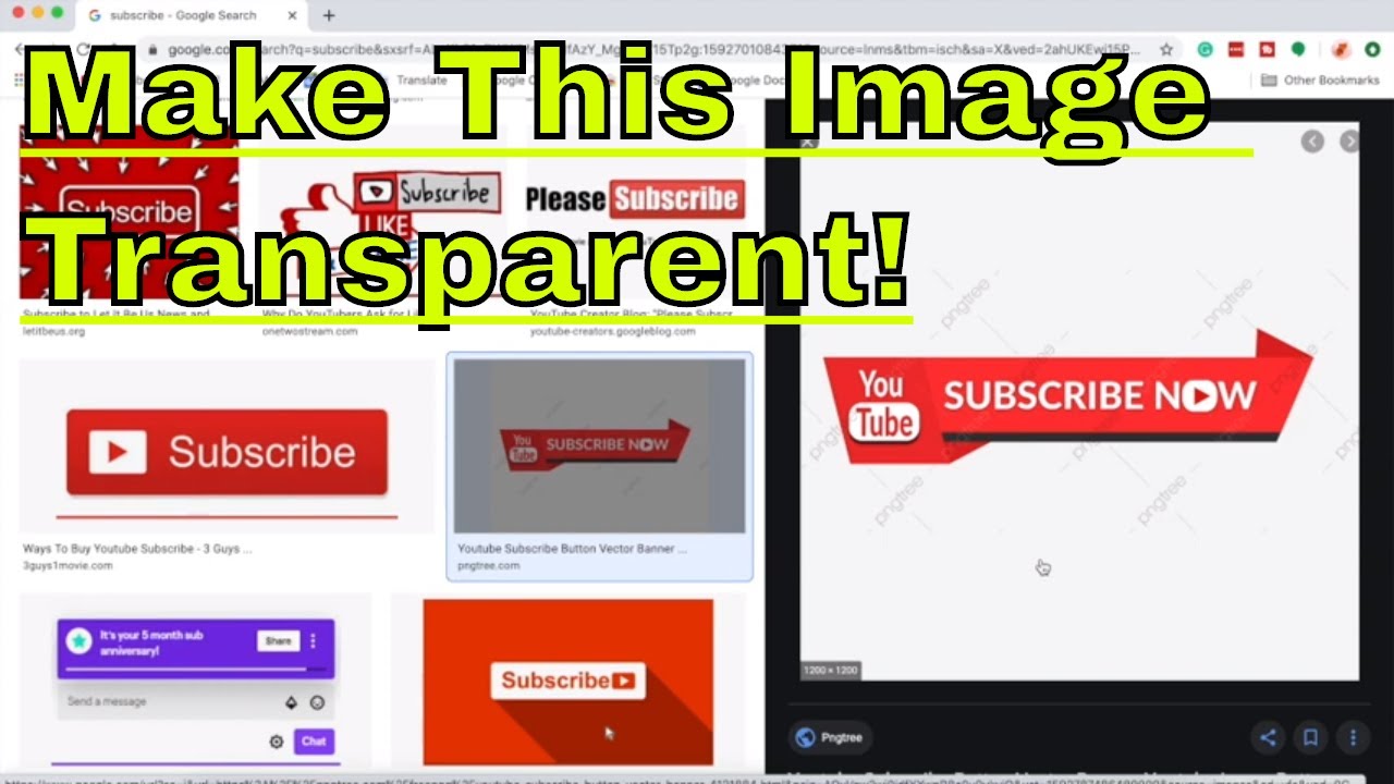 How To Make ANY Image TRANSPARENT FOR FREE! - YouTube