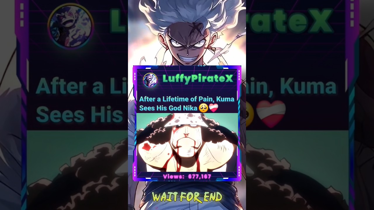 KUMA finally sees his SUN GOD NIKA ☀️😭 (One Piece) 