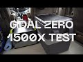 Goal Zero 1500x 12V Fridge Test