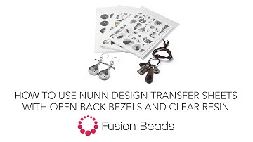 How to Use Nunn Design Transfer Sheets with Open Back Bezels and Clear Resin