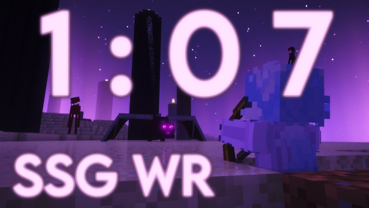 MINECRAFT BEATEN IN 67 SECONDS [GLITCHLESS FWR] - YouTube