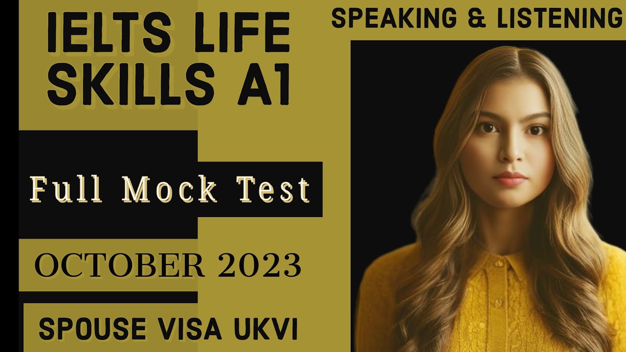 Life Skills A1 IELTS UKVI Spouse Visa TestSpeaking & Listening Recent Topics Full Mock Test