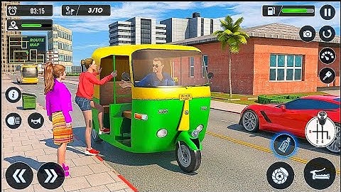 TUK-TUK DRIVING OFFLINE GAME | TUK TUK AUTO | RitikRiderGaming