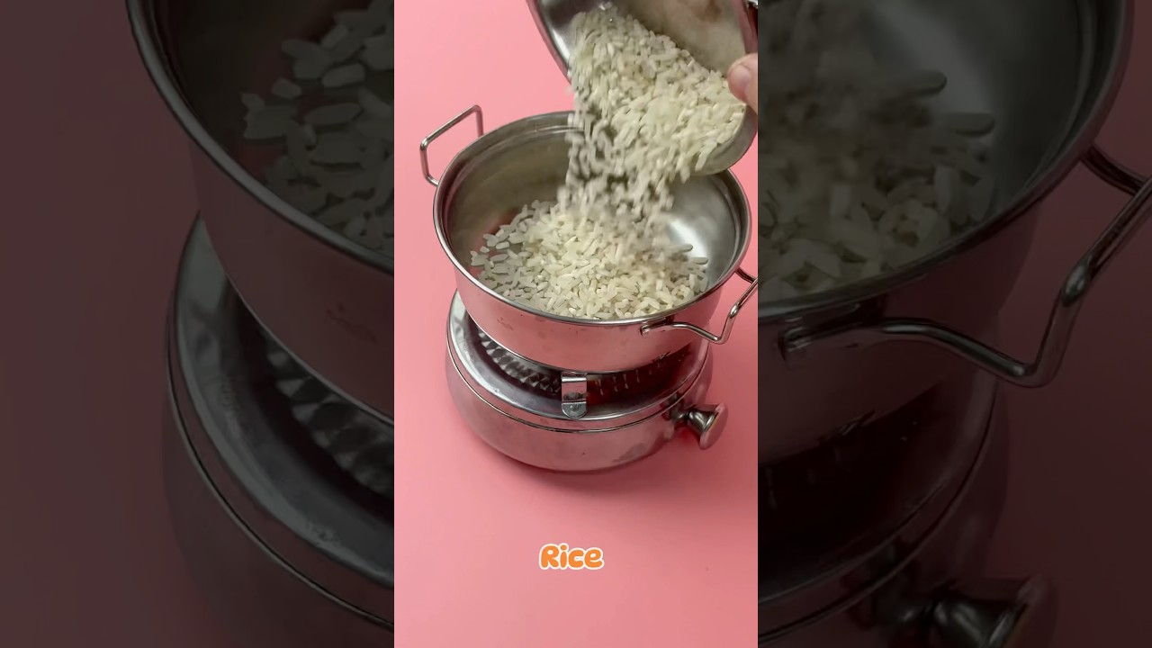 Cooking mini rice 🍚 