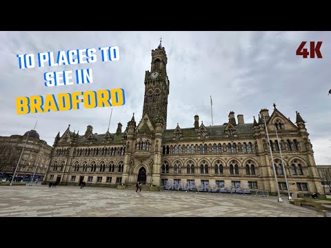 BRADFORD - A walking tour of Bradford in 4k - January 2024