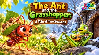THE ANT AND THE GRASSHOPPER | CGN Kids ZONE Original Children’s Story| Learning Moral Story for kids