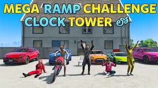 Mega Ramp Challenge In Clock Tower | Gta x Freefire In Telugu | #10