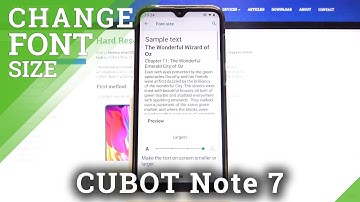 How to Change Font Size in CUBOT Note 7 – Font Customization
