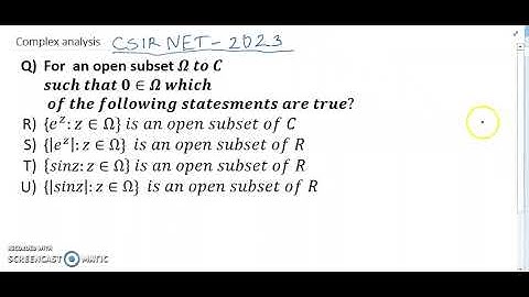 CSIR NET 2023 examination complex analysis (open mapping theorem)