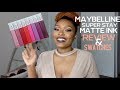 Maybelline Super Stay Matte Ink Swatches/Review | The Brown Perfection