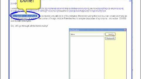 Magic Article Rewriter