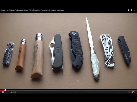 Knives - An Essential For Every Gentlemen, TGV's Collection & Favourite Knife: Kershaw Black Leek