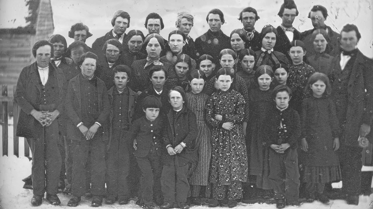 Vintage american daguerreotype photos of students teachers from the