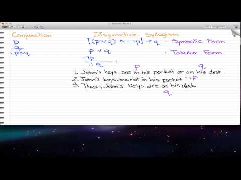 Discrete Math 1 - Tutorial 33 - Conjunction, Disjunctive Syllogism, Contradiction